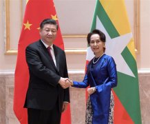 习近平会见缅甸国务卿昂山素季