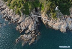 中国阳江海陵岛的鸟瞰图